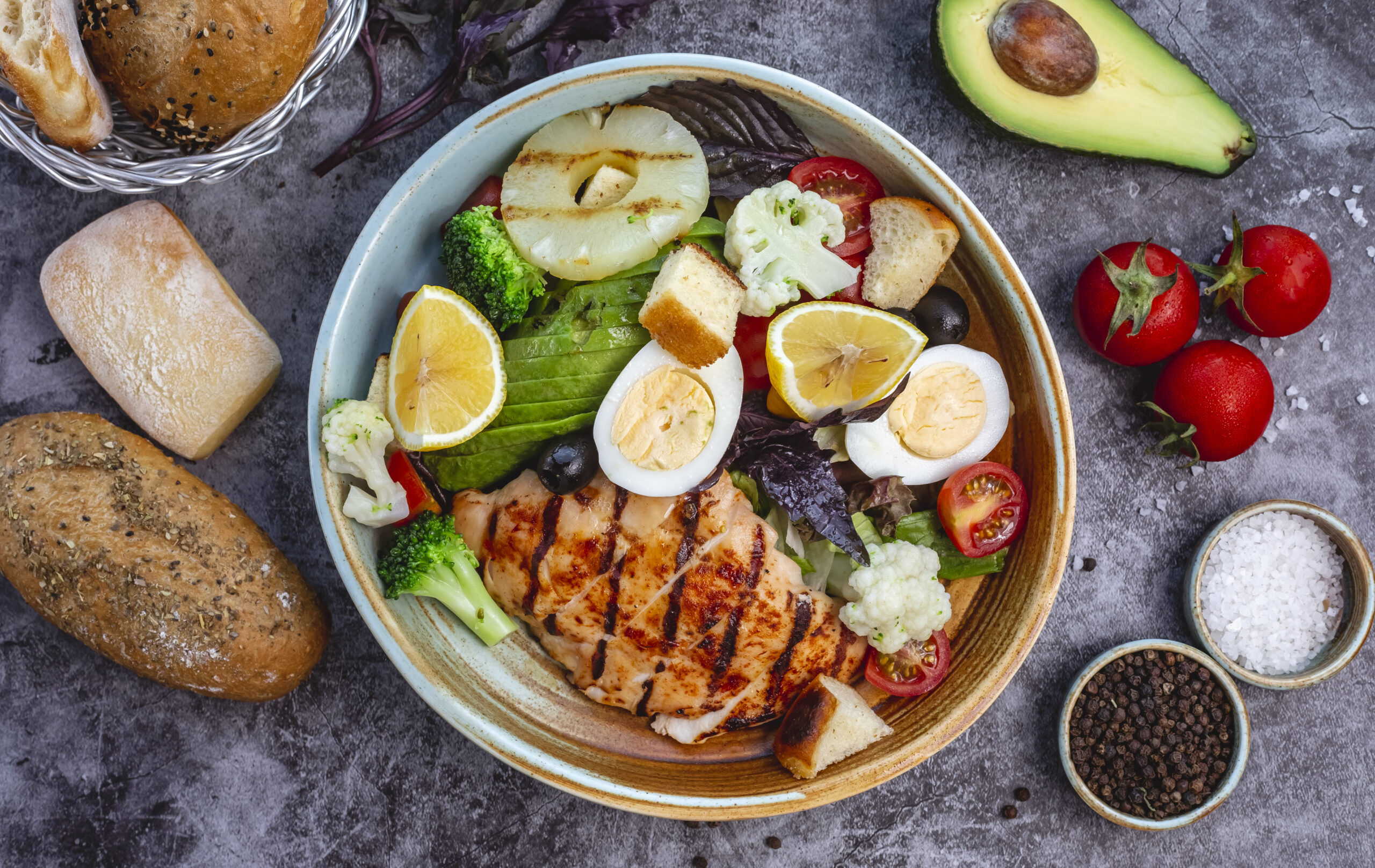 top-view-healthy-diet-salad-with-grilled-chicken-broccoli-cauliflower-tomato-lettuce-avocado-lettuce SSUCv3H4sIAAAAAAAACpyRz27DIAzG75P2DhHnRmr+dE36KtUOjuM1qBQqIJumqu8+A6HivBv+2f7szzze36pKTOAkilP1CBHHUqnVeQteGs14v9u4JT2TLQnN0hsrQZVwAo+Lhhsx1KtSAT9jUjgPfnXkwrANIXi6sEaCL4m00TnFVU7EJHdwSohdwdw6RZZREv9XZ3p8ZjdwIY2/ceHCiCVFkIycU6m4/niyt9IarLM0hatvg6BCQVco3a1EqS9Fm/FLvHJuQ7Nqb8MKr82FMuYOkwon/mJNynwB57h8zrwYhPyn5lbM0cZHA5uqmPknQth0bTu2+27om+PYjMfDYStIv7dI1onrZCGO8Srn0roMG4gOkAZojnWDE9b9MFA9DvBR7/um6xEnImr58M8/AAAA//8DAMWI2R2HAgAA